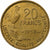 France, 20 Francs, Guiraud, 1952, Paris, Cupro-Aluminium, AU(55-58)