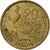 França, 20 Francs, Guiraud, 1952, Beaumont-Le-Roger, Cobre-Alumínio