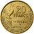 Francia, 20 Francs, Guiraud, 1953, Beaumont-Le-Roger, Cuproaluminio, MBC+