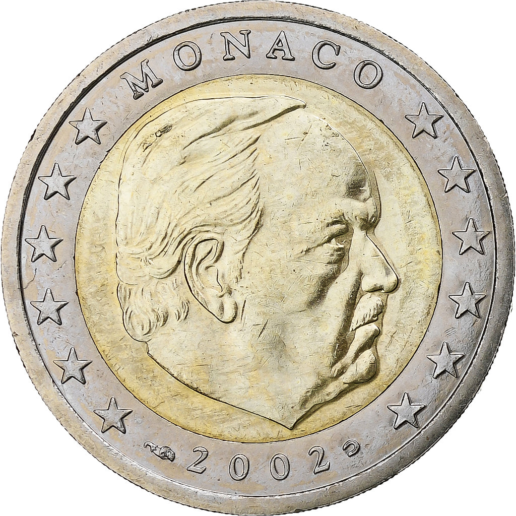 Monaco, Rainier III, 2 Euro, 2002, Monnaie de Paris, Bi-Metallic, MS(63)