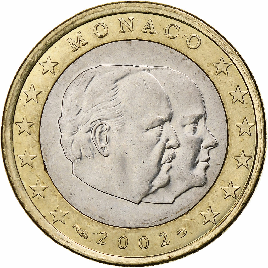 Monaco, Rainier III, Euro, 2002, Monnaie de Paris, Bi-Metallic, AU(55-58)