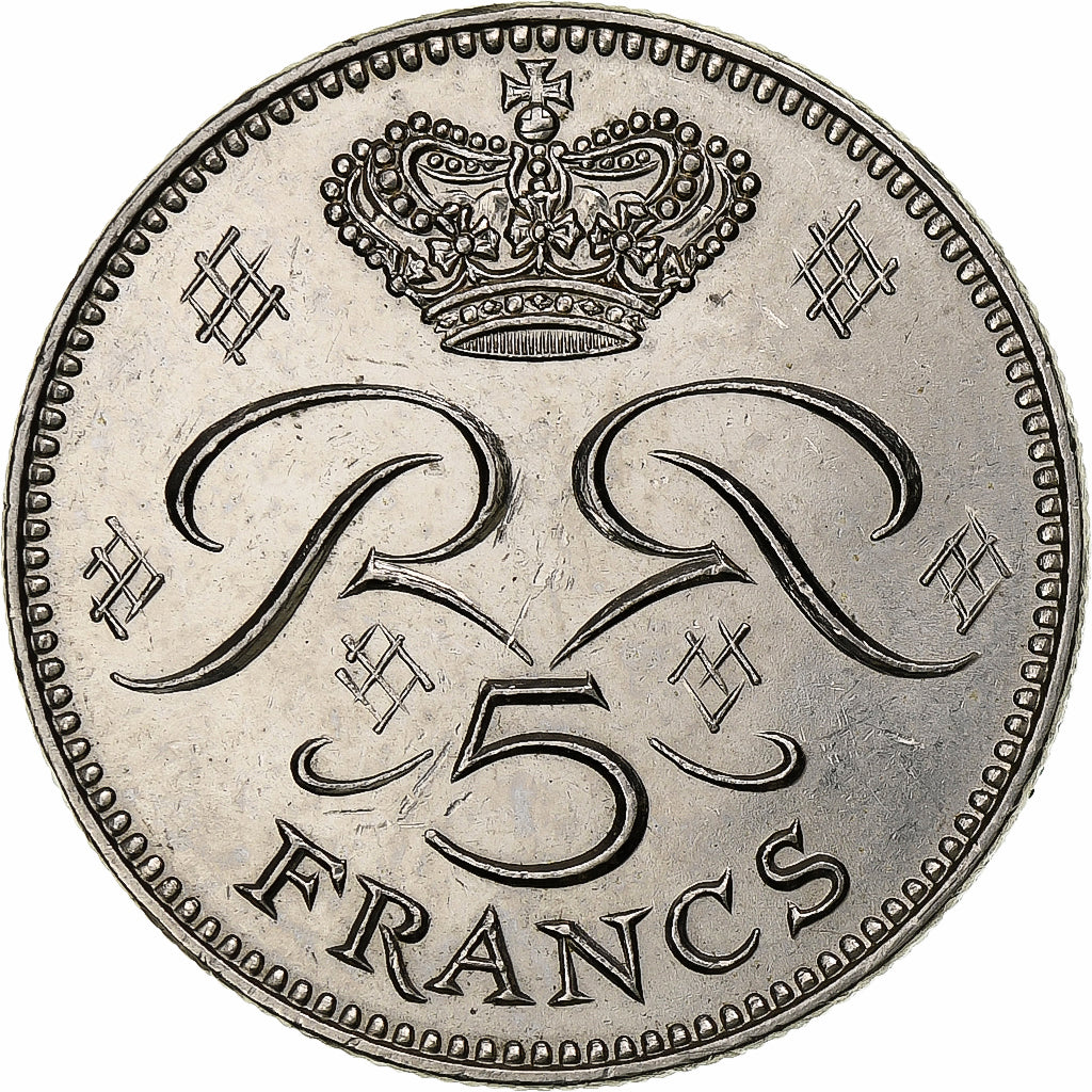 Monaco, Rainier III, 5 Francs, 1982, Pessac, Rame-nichel, SPL-, Gadoury:MC153