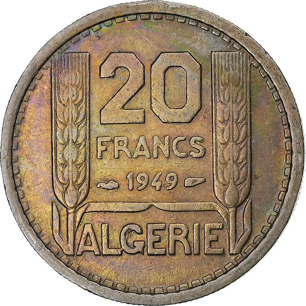 Francia, Algérie, 20 Francs, 1949, Paris, Rame-nichel, SPL-, KM:91