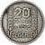 France, Algérie, 20 Francs, 1956, Paris, Copper-nickel, EF(40-45), KM:91