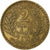 França, Tunisie, Muhammad VIII, 2 Francs, 1945, Paris, Alumínio-Bronze