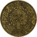 Francia, Tunisie, Muhammad VI, Franc, 1945, Paris, Alluminio-bronzo, BB, KM:247