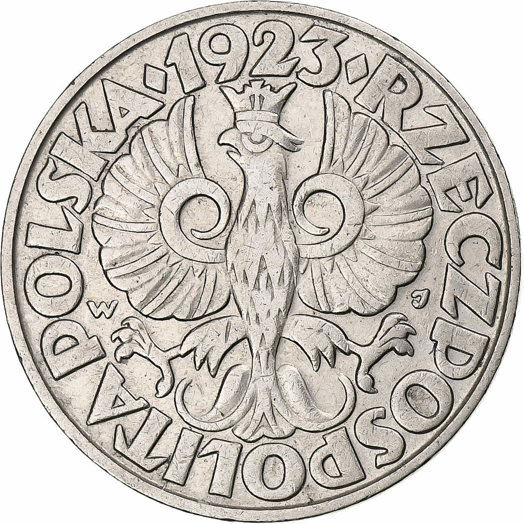 Polonia, 50 Groszy, 1923, Nichel, BB, KM:13