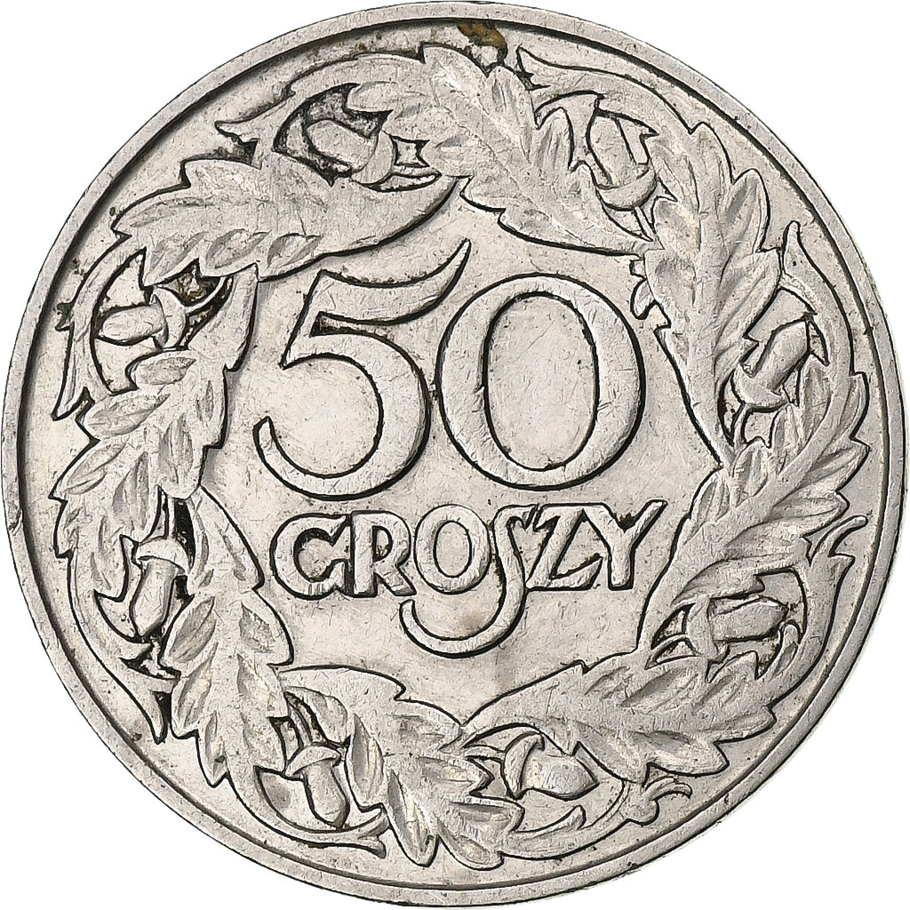 Polonia, 50 Groszy, 1923, Nichel, BB, KM:13