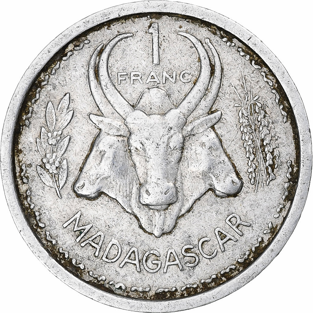 France, Madagascar, Franc, 1948, Paris, Aluminium, TB+, KM:3