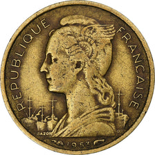 France, Madagascar, 10 Francs, 1953, Paris, Bronze-Aluminium, TTB, KM:6