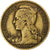 Francja, Madagascar, 10 Francs, 1953, Paris, Aluminium-Brąz, EF(40-45), KM:6
