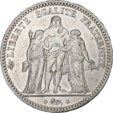France, 5 Francs, Hercule, 1873, Paris, Silver, AU(55-58), Gadoury:745a