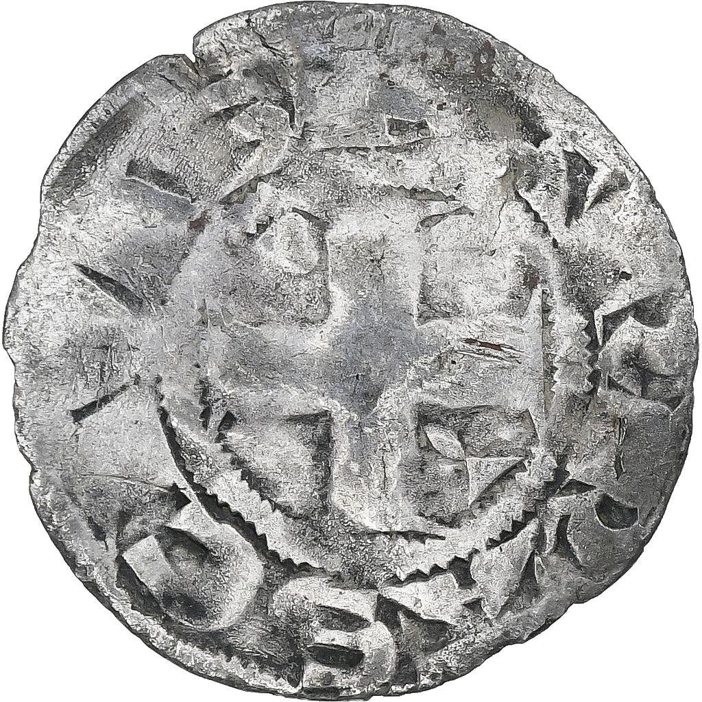 França, Philippe II Auguste, Denier, 1180-1223, Arras, Lingote, VF(20-25)