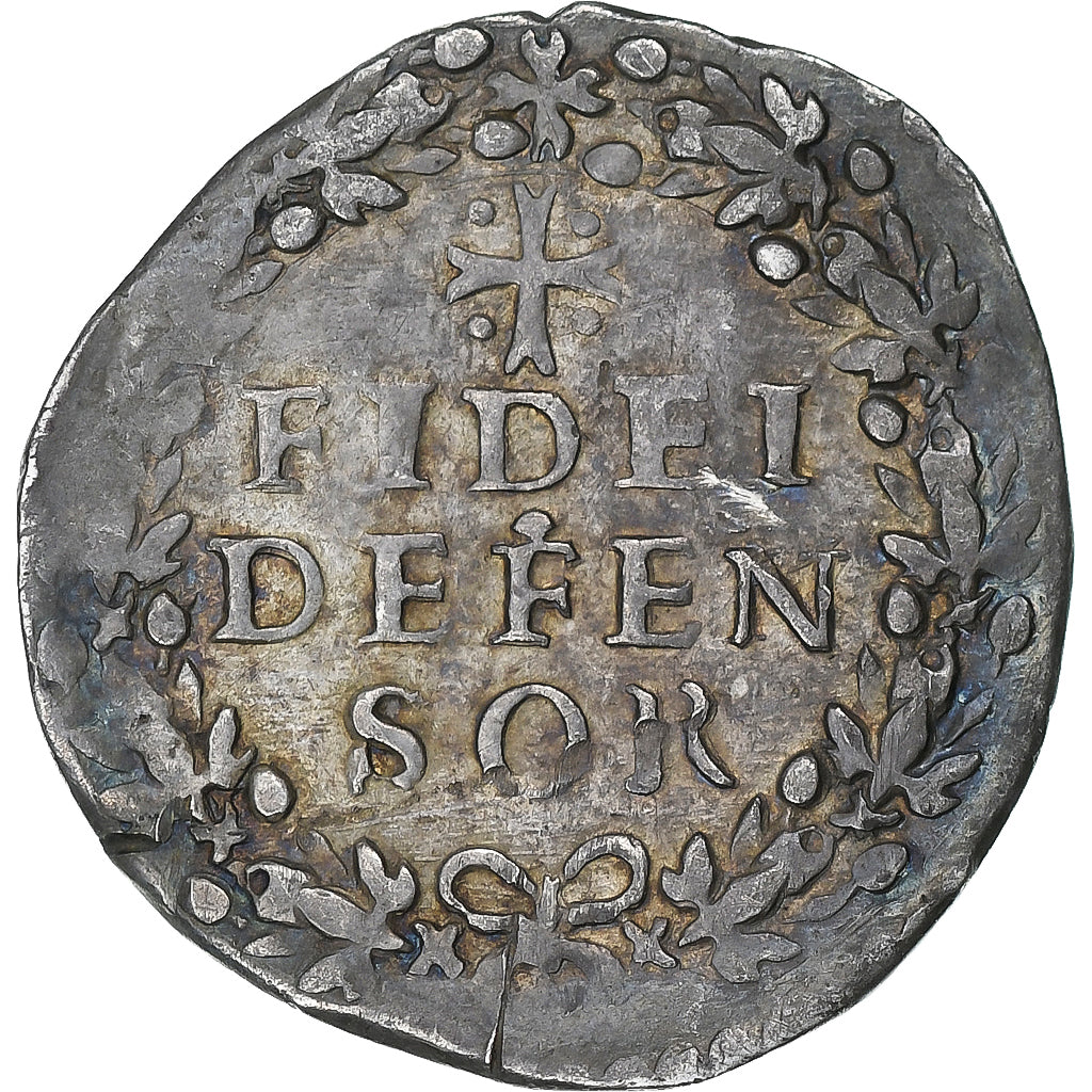 Italië, Kingdom of Naples, Filip II, Carlino, 1592, Naples, Zilver, ZF+