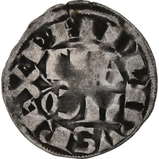 France, Philippe II Auguste, Denier Parisis, 1180-1223, Paris, Billon