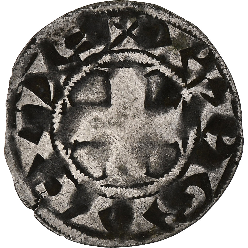 France, Philippe II Auguste, Denier Parisis, 1180-1223, Paris, Billon