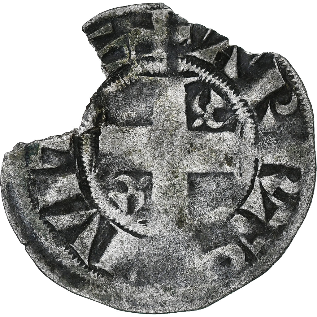 França, Philippe II Auguste, Denier Parisis, 1180-1223, Arras, Lingote