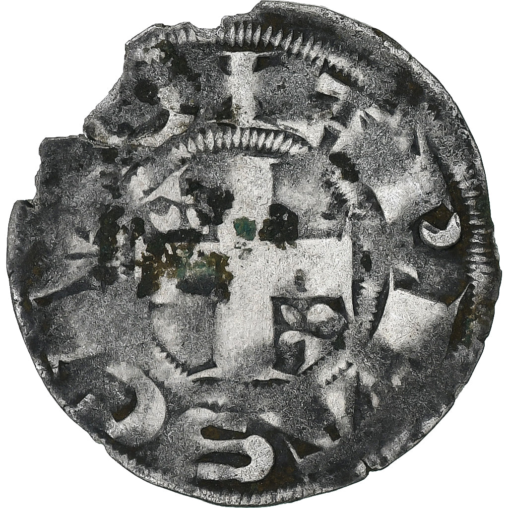 França, Philippe II Auguste, Denier Parisis, 1180-1223, Arras, Lingote