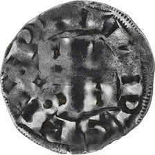 France, Philippe II Auguste, Denier Parisis, 1180-1223, Arras, Billon
