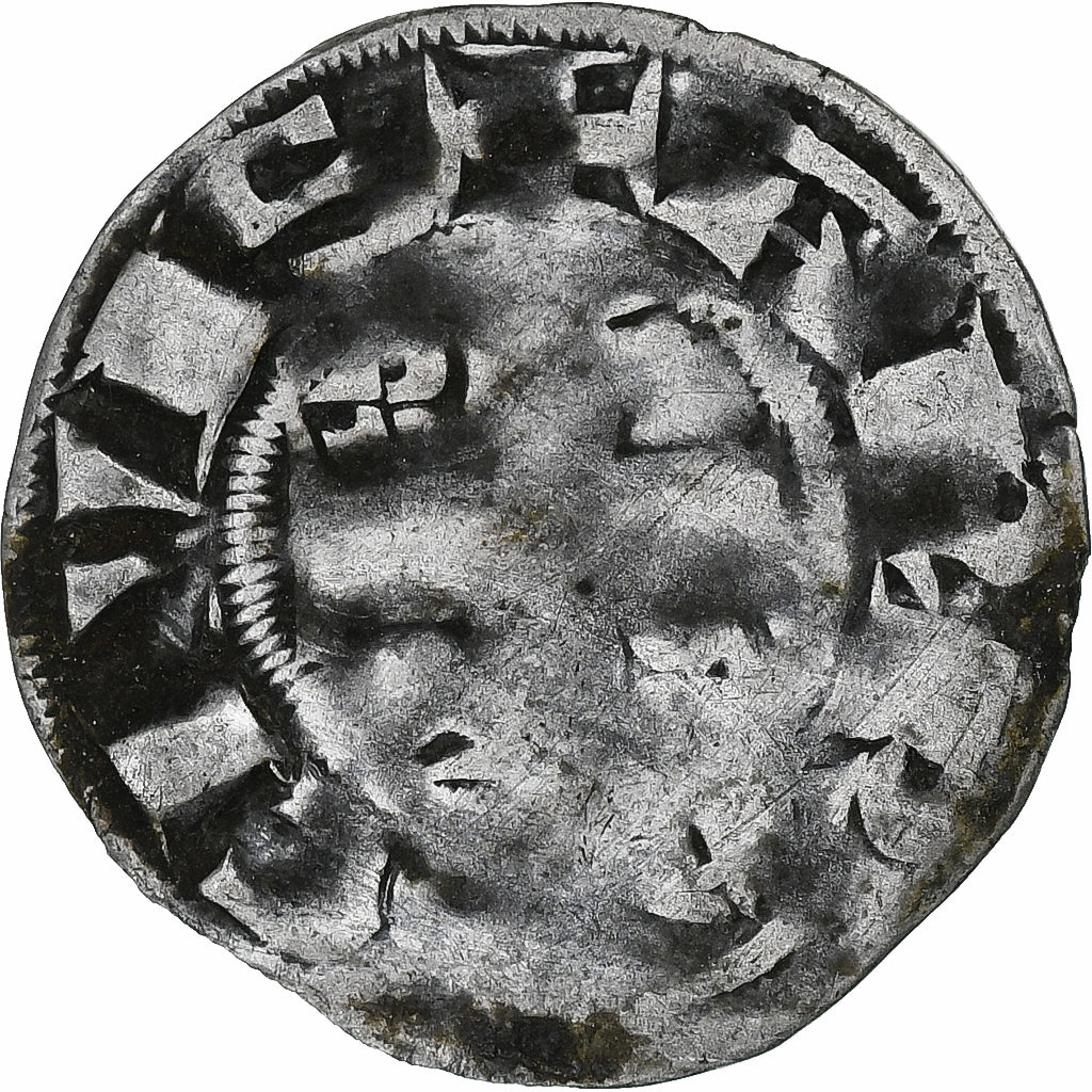 Francia, Philippe II Auguste, Denier Parisis, 1180-1223, Arras, Biglione, MB+