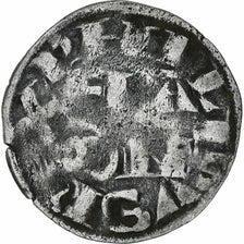 France, Philippe II Auguste, Denier Parisis, 1180-1223, Arras, Billon