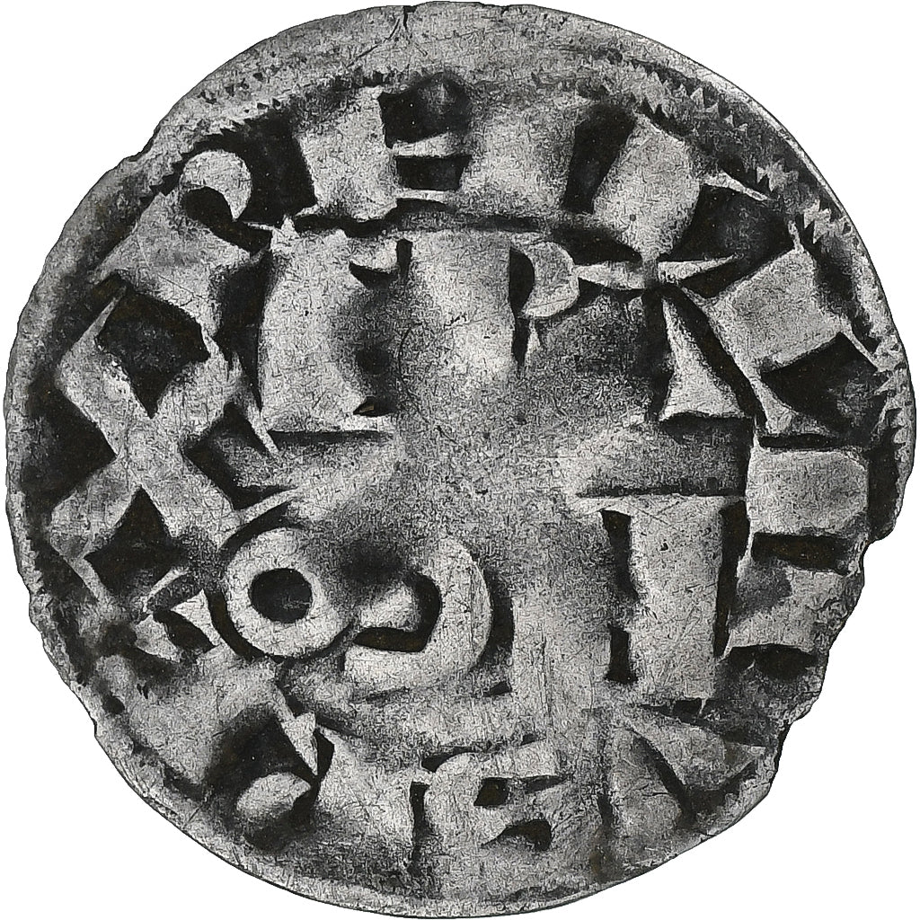 France, Philippe II Auguste, Denier Parisis, 1180-1223, Paris, Billon