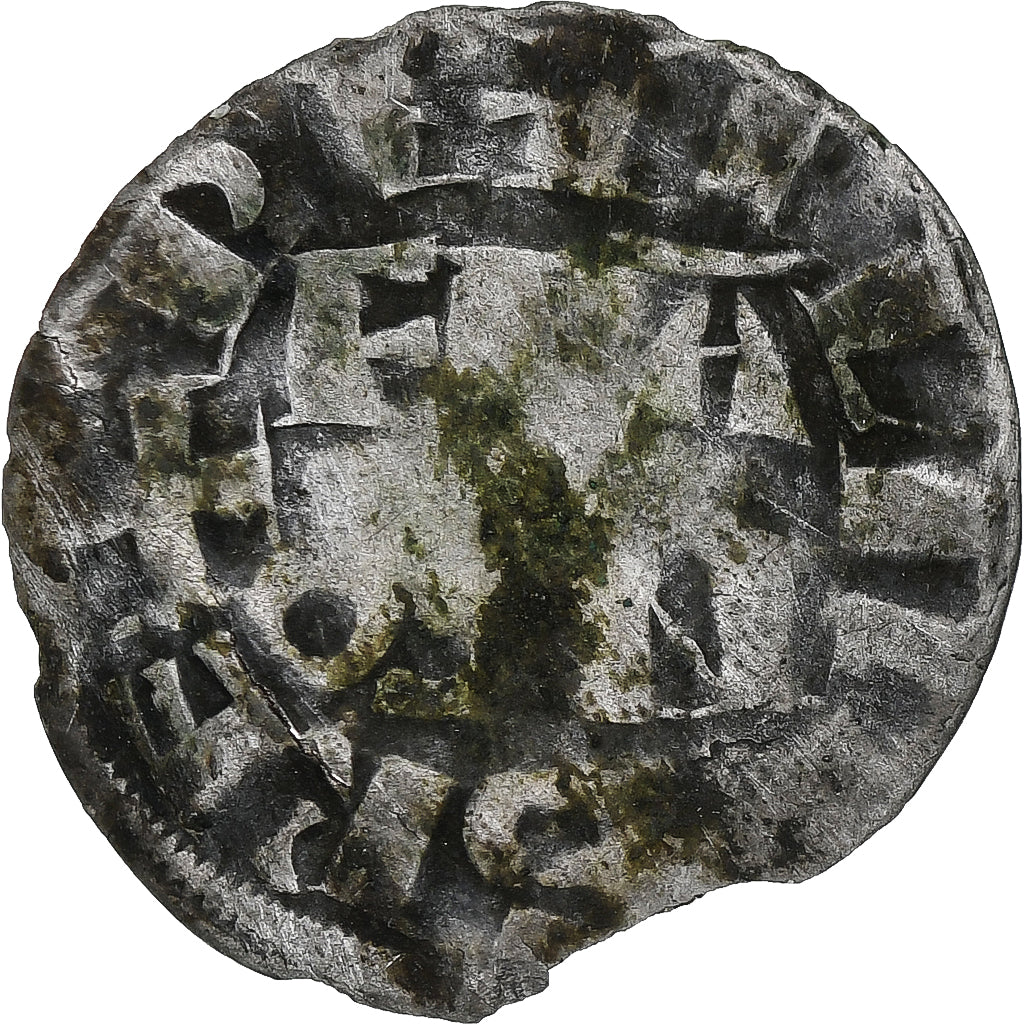 France, Philippe II Auguste, Denier Parisis, 1180-1223, Montreuil-sur-Mer