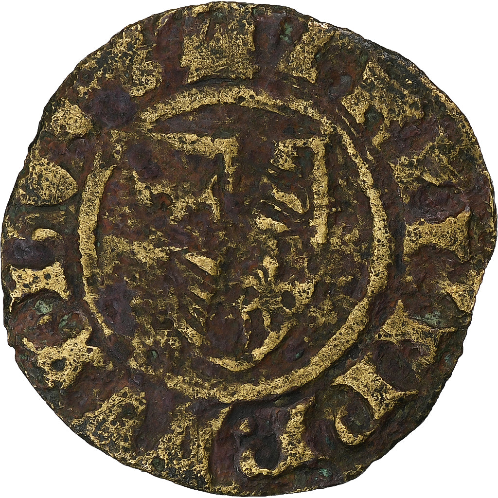 Burgundian Netherlands, Philippe le Hardi, Double Mite, 1384-1404, Copper