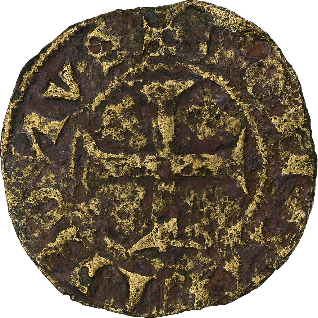 Burgundian Netherlands, Philippe le Hardi, Double Mite, 1384-1404, Copper