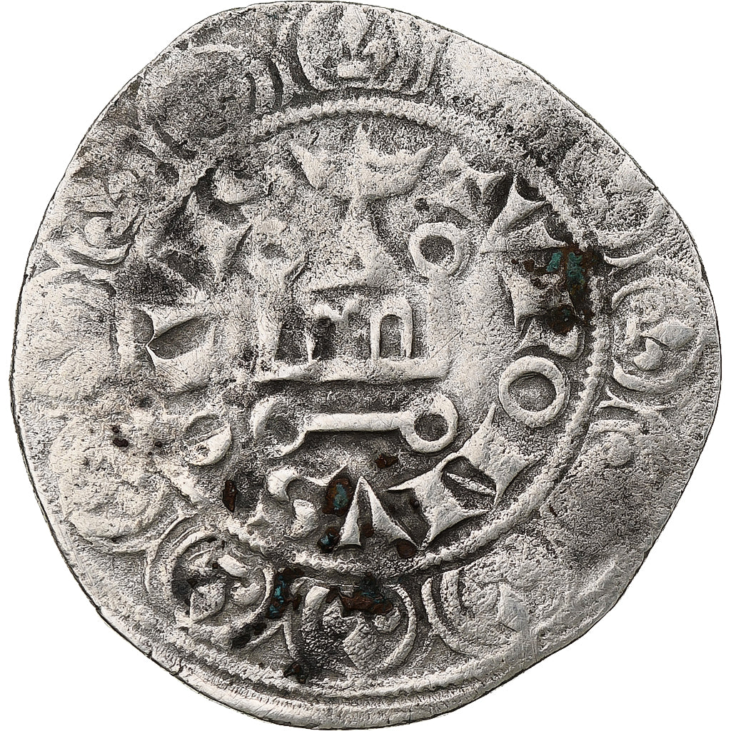 França, Philippe VI, Gros à la queue, 1348-1350, Lingote, VF(30-35)