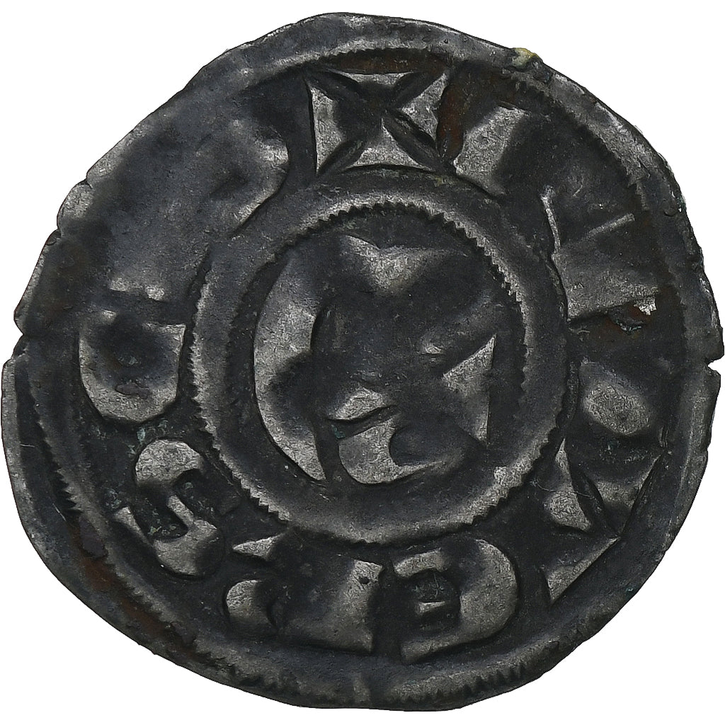 County of Nevers, Hervé de Donzy, Denier, 1199-1223, Nevers, Billon