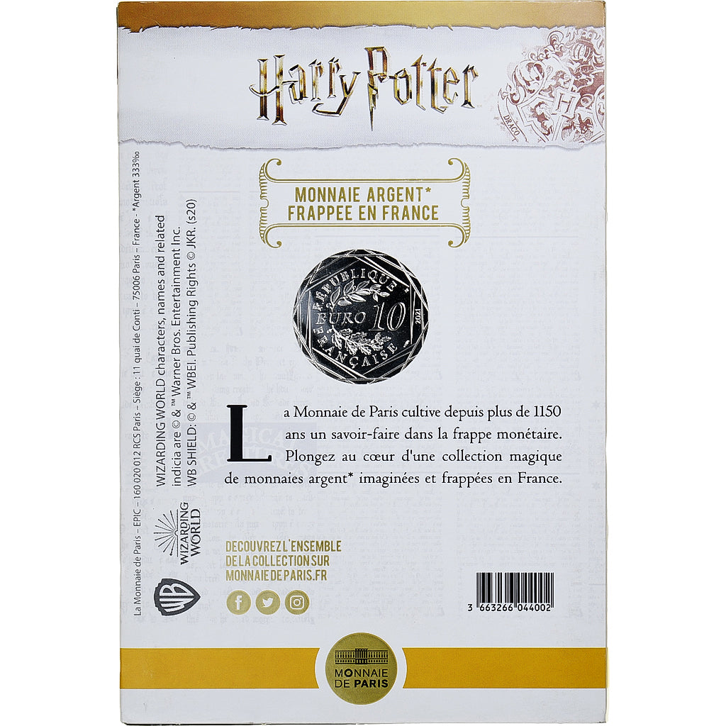 Francia, 10 Euro, Harry Potter et l'ordre du phénix, Colourized, 2021, MDP
