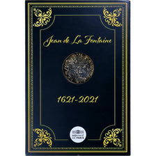 France, 10 Euro, Jean de la Fontaine, 2021, MDP, Silver, MS(65-70)