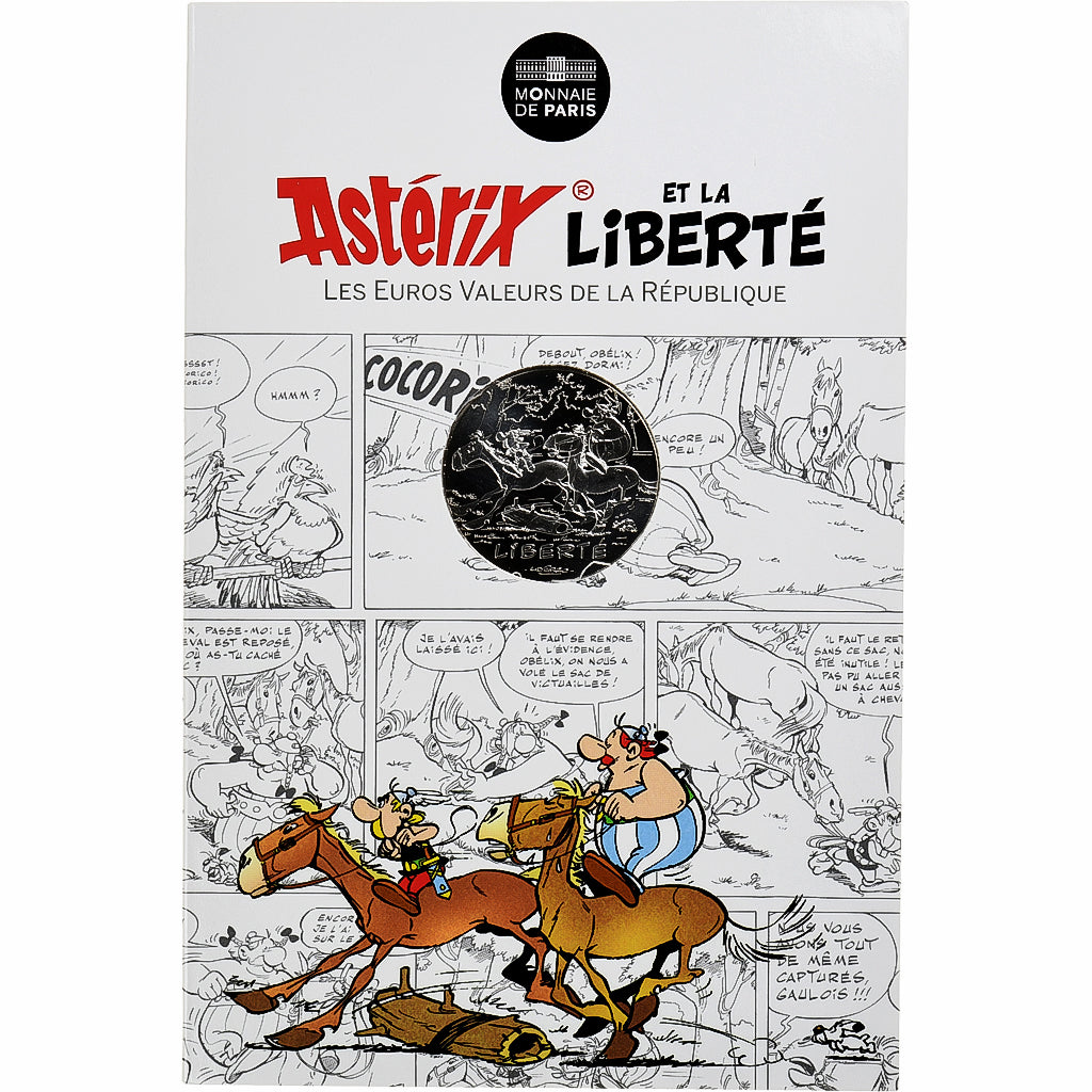France, 10 Euro, Astérix Liberté (Le Tour de Gaule), 2015, MDP, Silver