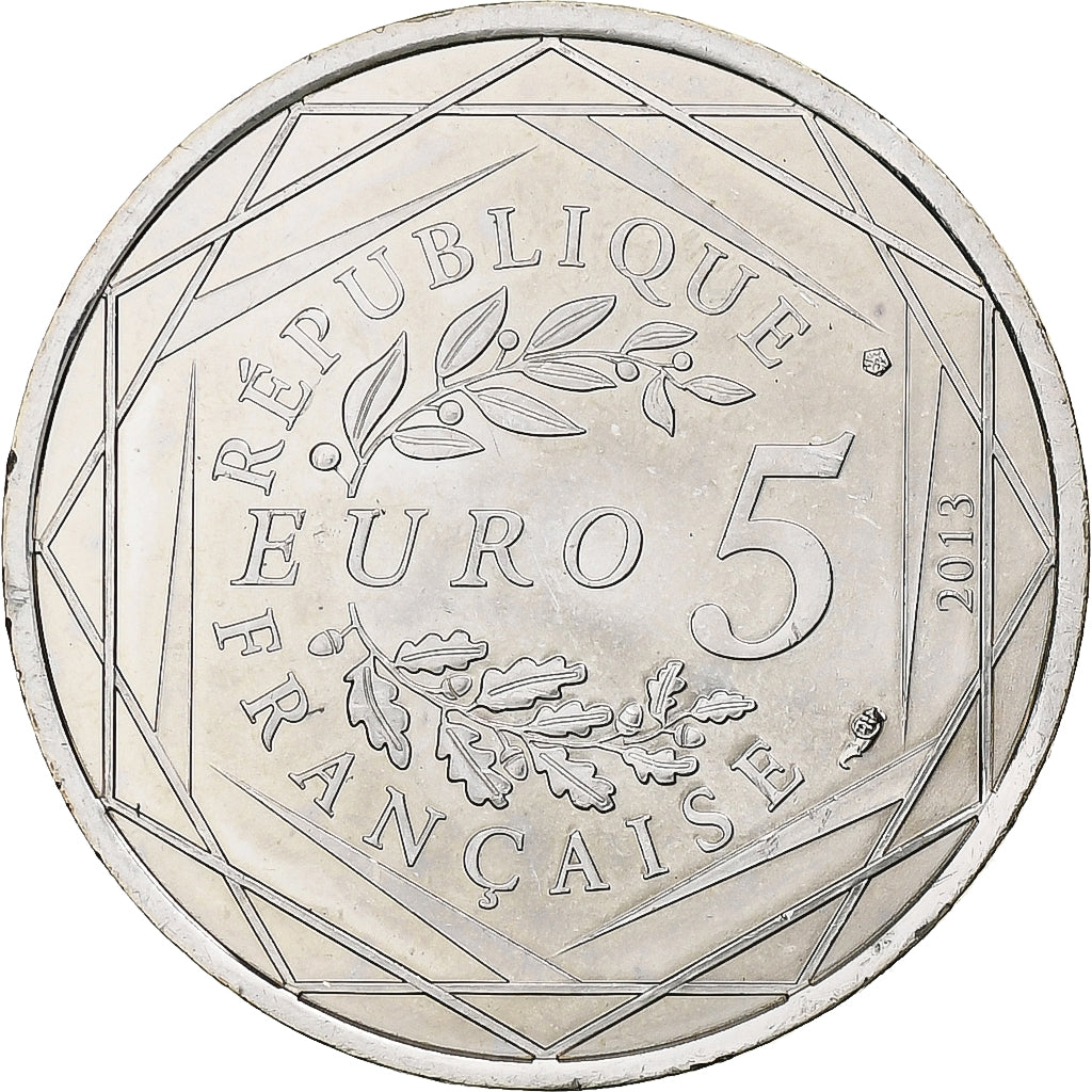 France, 5 Euro, Liberté, 2013, Monnaie de Paris, Argent, SPL