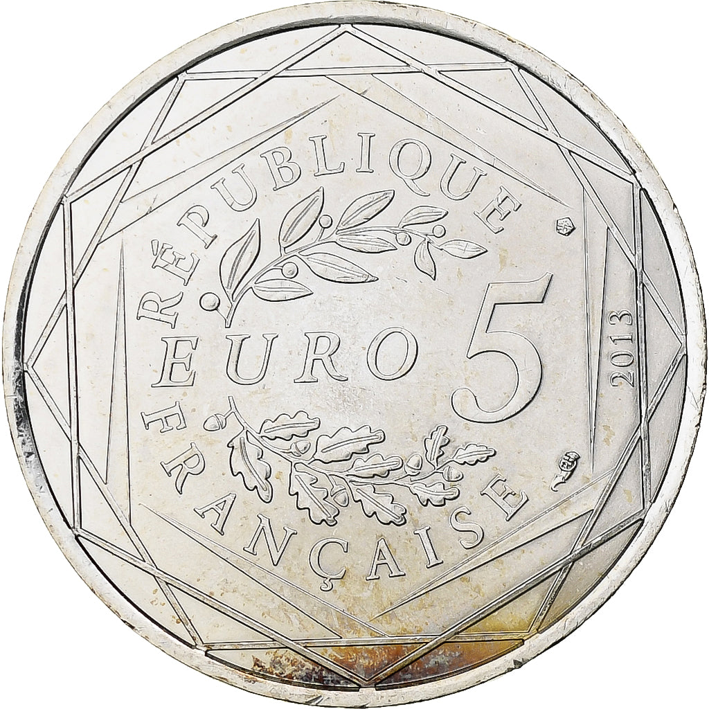 Francja, 5 Euro, Egalité, 2013, Monnaie de Paris, Srebro, MS(63)
