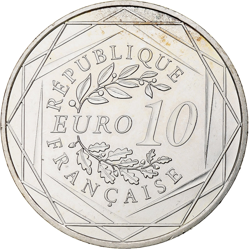 França, 10 Euro, Hercule, 2012, Monnaie de Paris, Prata, MS(63)