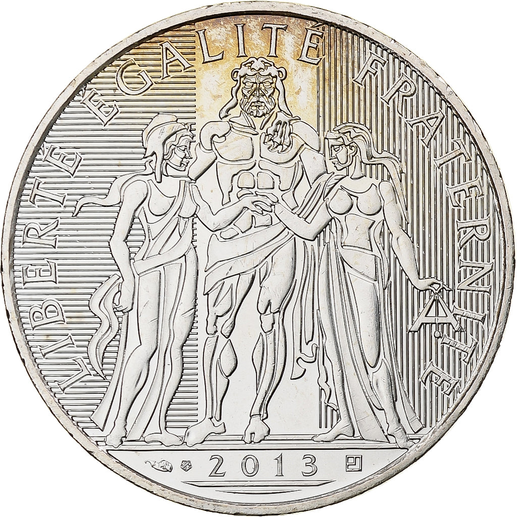 França, 10 Euro, Hercule, 2013, Monnaie de Paris, Prata, MS(63)