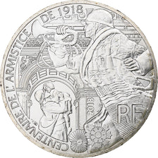 France, 10 Euro, Centenaire de l'Armistice, 2018, Monnaie de Paris, Silver