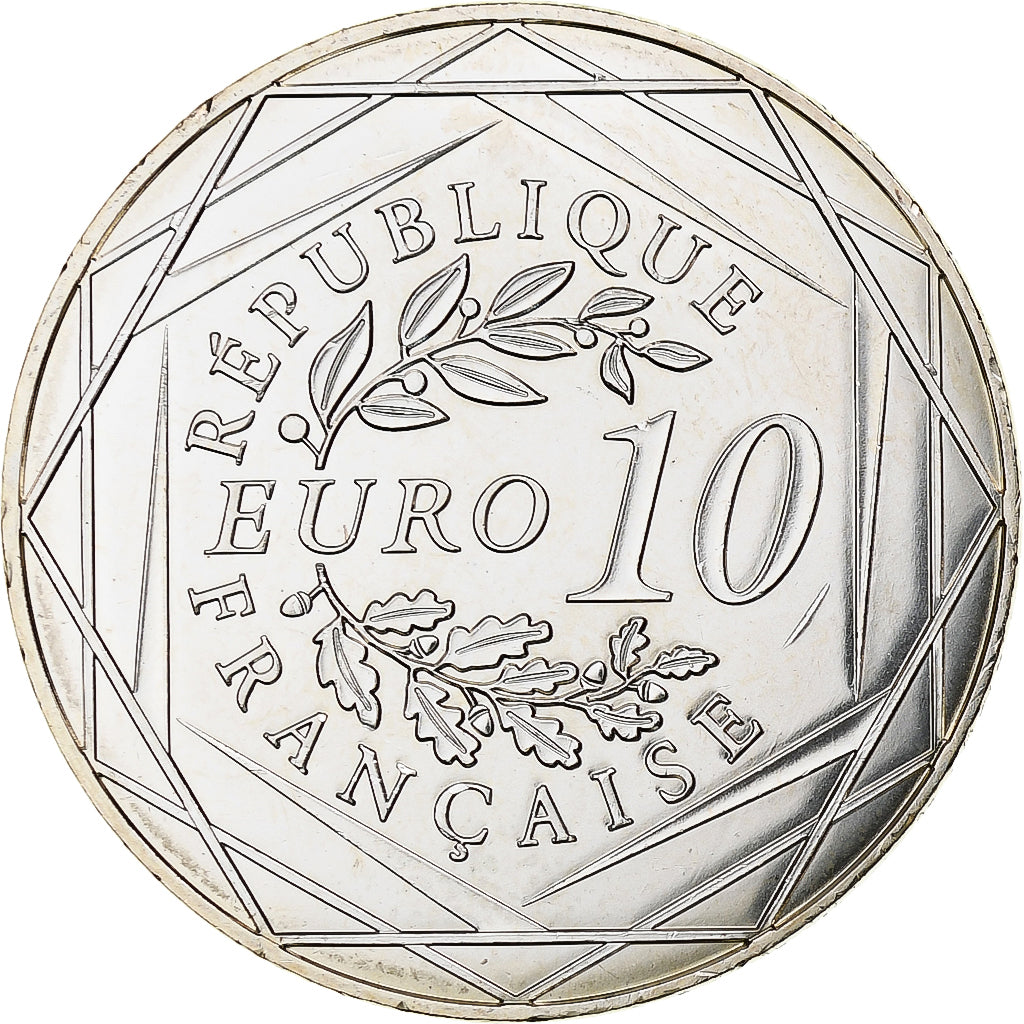 Frankreich, 10 Euro, UEFA Euro 2016, 2016, Monnaie de Paris, Silber, UNZ
