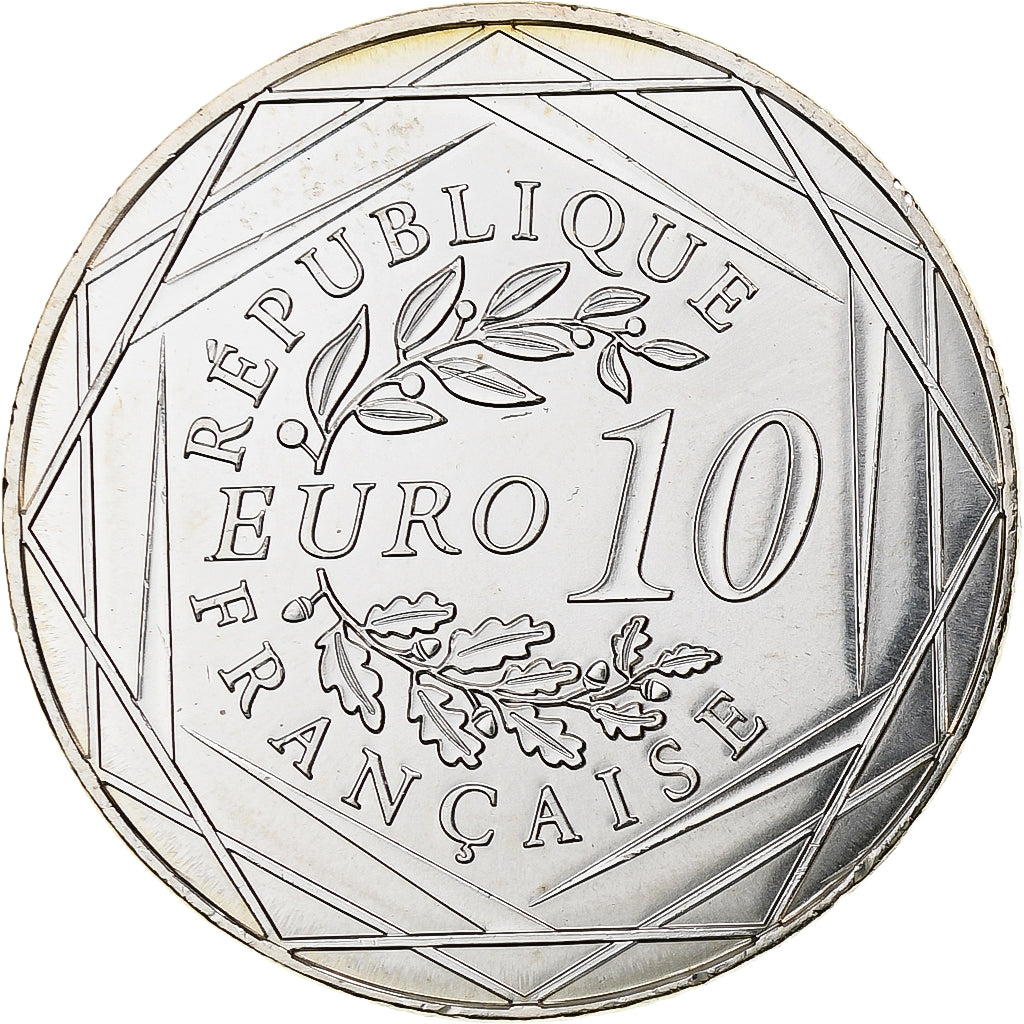 France, 10 Euro, Auguste Rodin, 2017, Monnaie de Paris, Silver, MS(63)