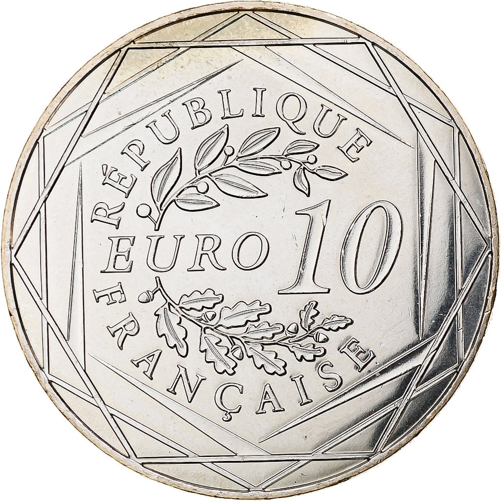 France, 10 Euro, Auguste Rodin, 2017, Monnaie de Paris, Silver, MS(63)