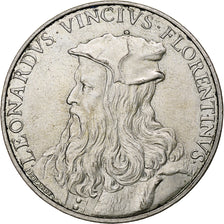 França, 10 Euro, Léonard de Vinci, 2019, Monnaie de Paris, Prata, AU(50-53)