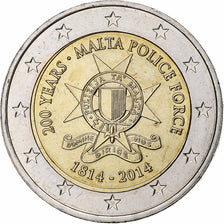 Malta, 2 Euro, Malta Police Force, 2014, Utrecht, Bi-Metallic, MS(63)