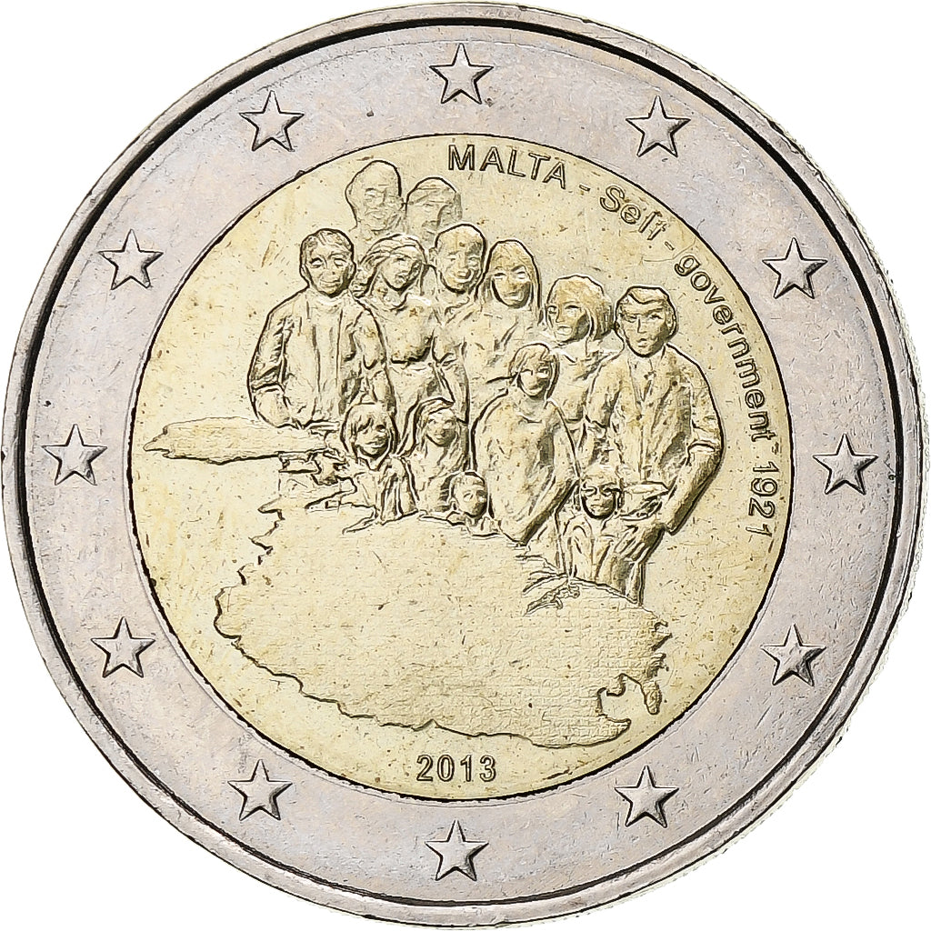 Malta, 2 Euro, Self-Government, 2013, Utrecht, Bi-Metallic, PR+