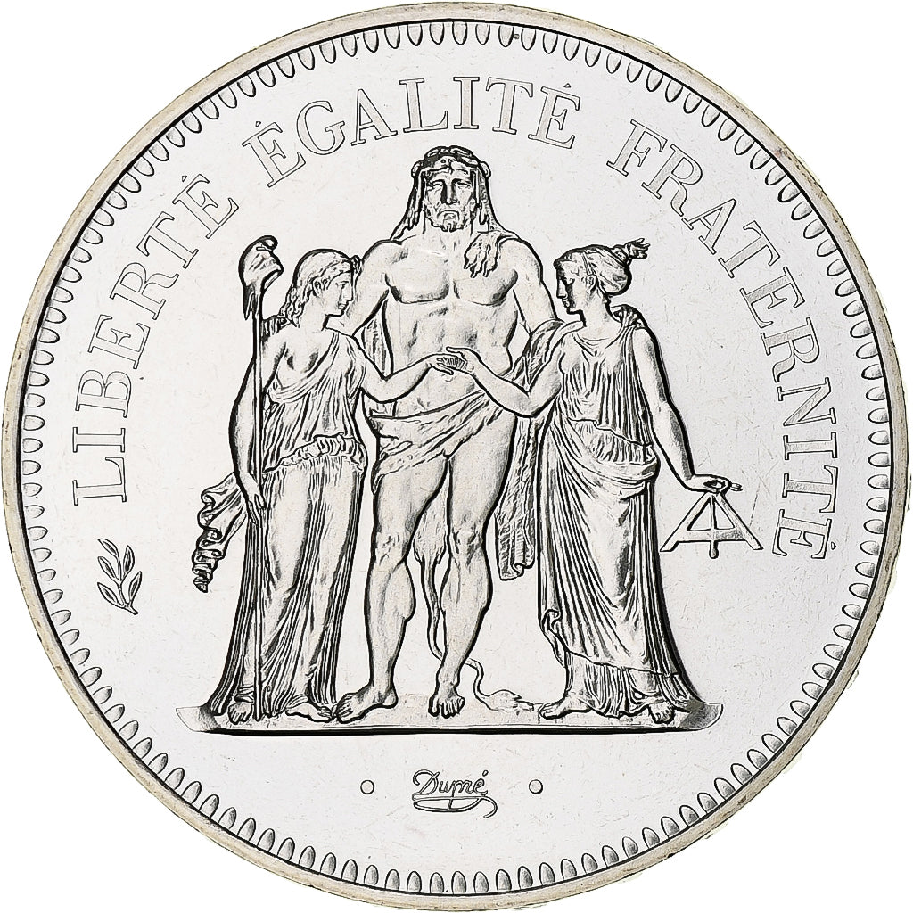 France, 50 Francs, Hercule, 1980, Monnaie de Paris, série FDC, Silver