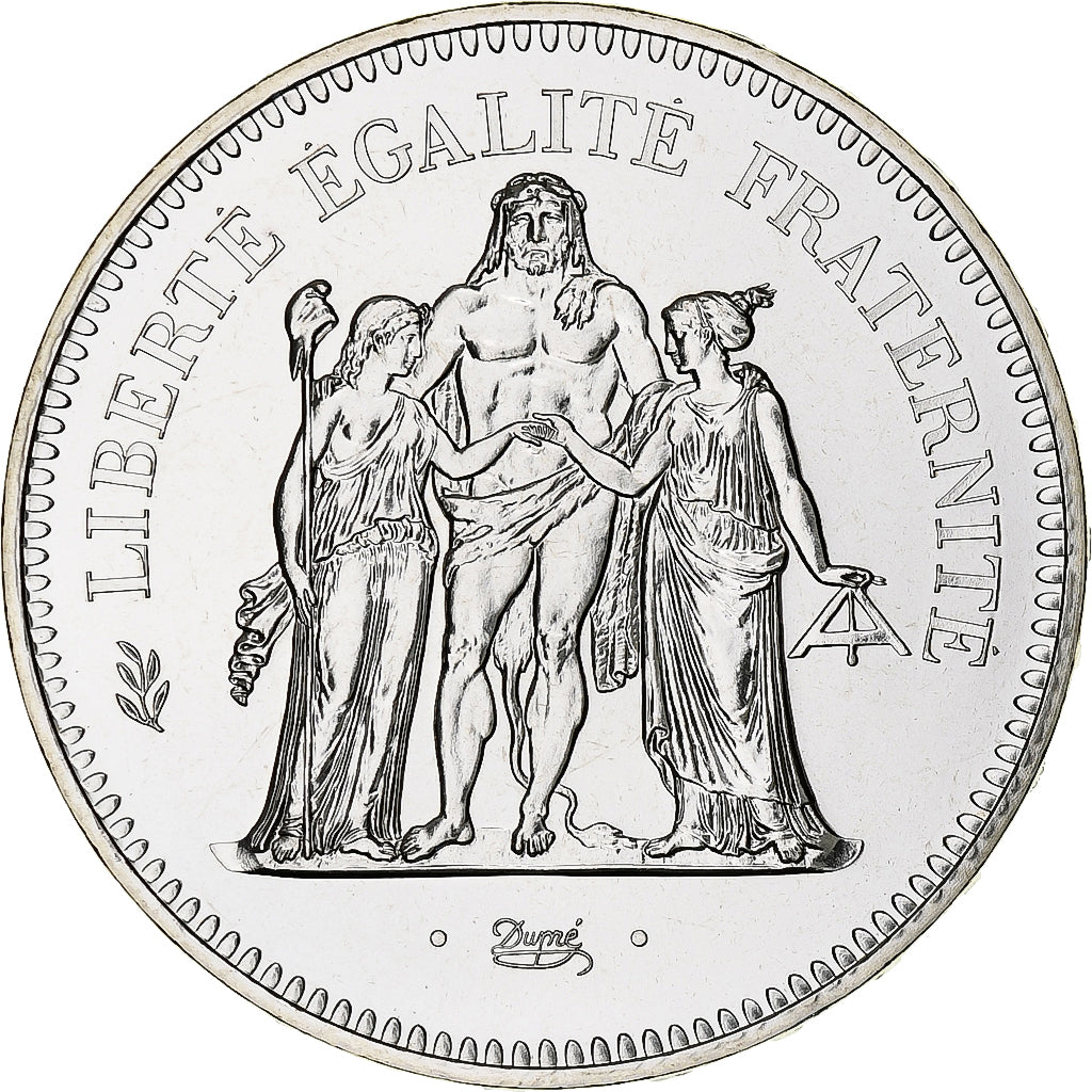 France, 50 Francs, Hercule, 1980, Monnaie de Paris, série FDC, Silver
