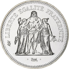 France, 50 Francs, Hercule, 1980, Monnaie de Paris, série FDC, Silver