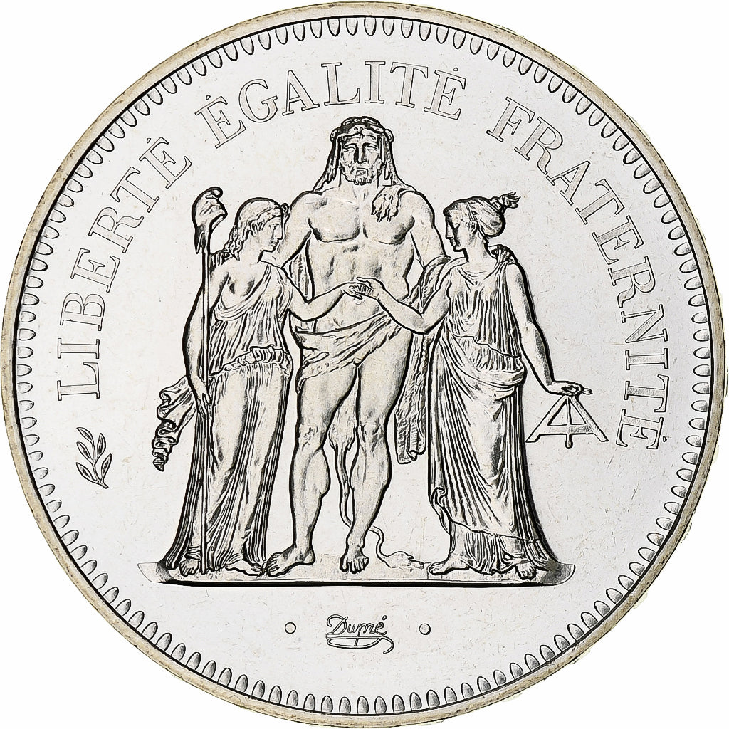France, 50 Francs, Hercule, 1980, Monnaie de Paris, série FDC, Argent, FDC