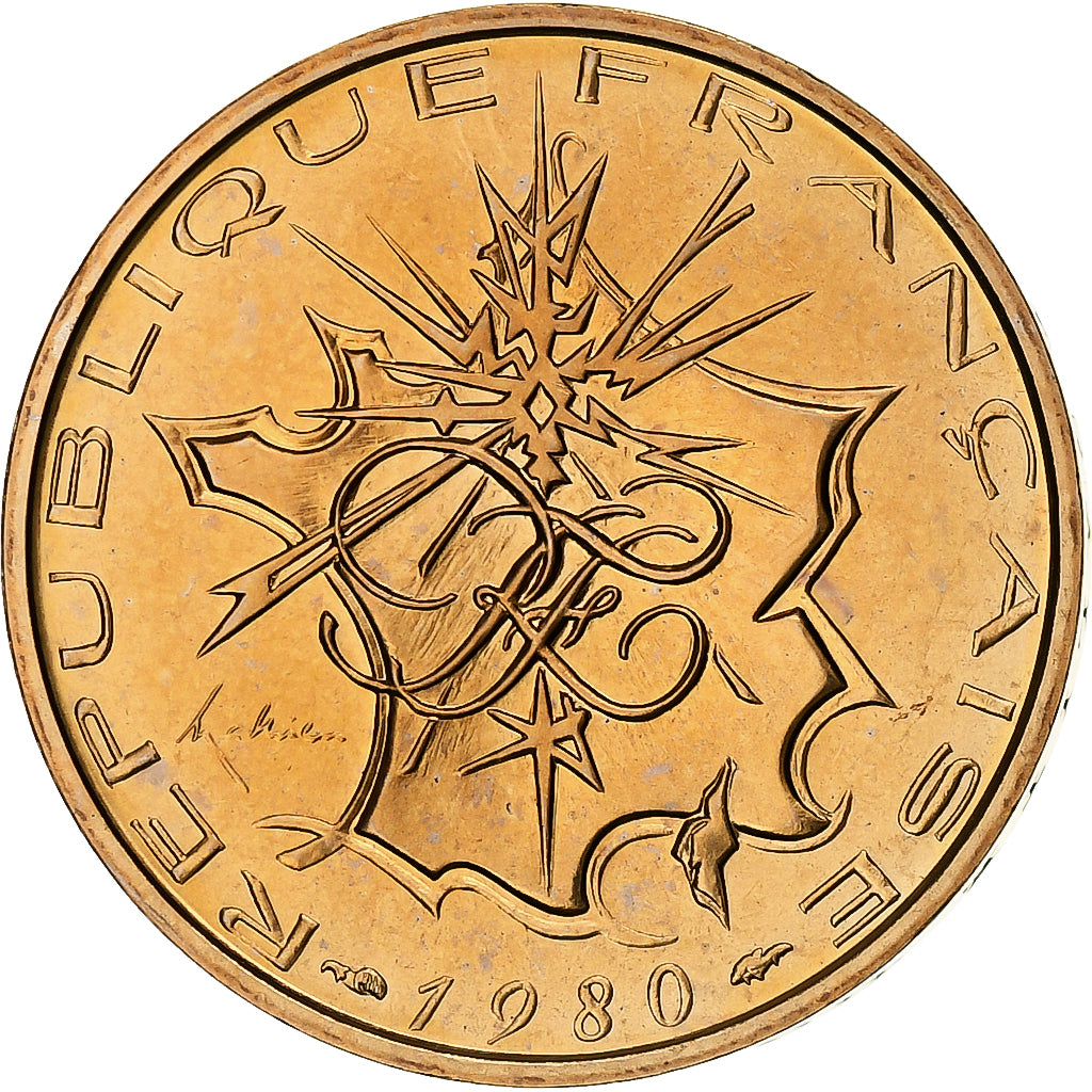 Francja, 10 Francs, Mathieu, 1980, Monnaie de Paris, série FDC, Tranche B
